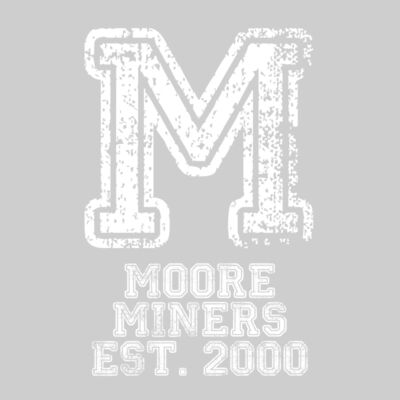  Distressed M - White Thumbnail